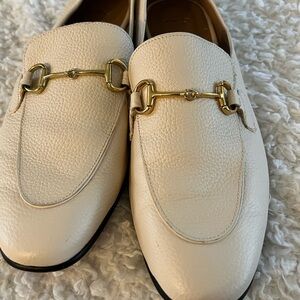CREAM LEATHER MANGO LOAFERS
